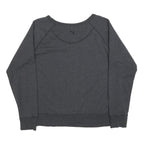 PUMA Womens Grey Cotton Blend Crew Neck Sweatshirt UK 16 Casual Sportswear