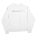 CHAMPION REVERSE WEAVE Mens White Education Health & Human Sciences Crew Neck L