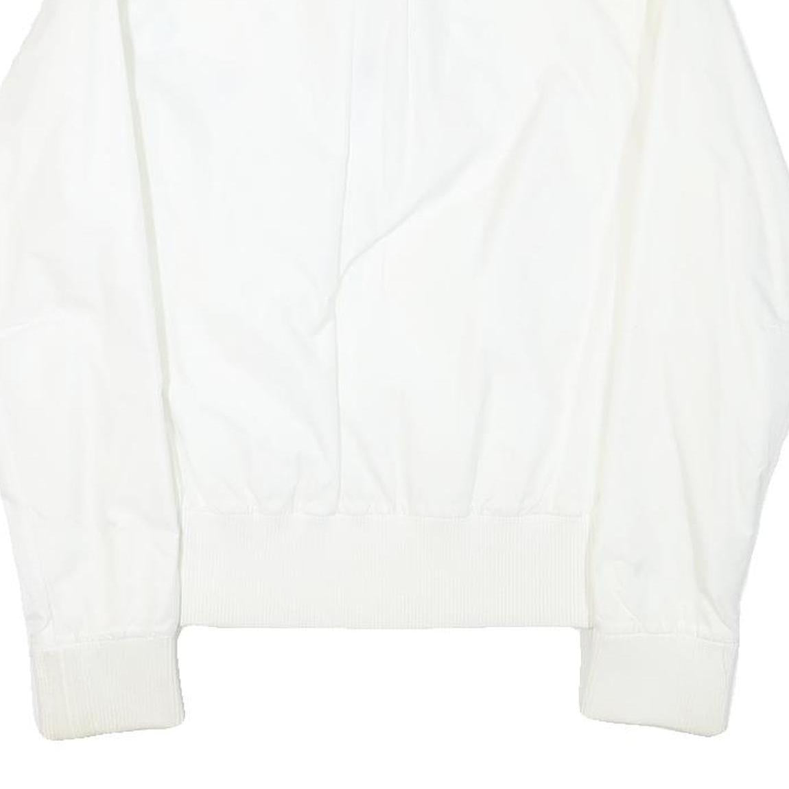 PUMA Womens White Polyester Blend Bomber Jacket UK 10 Plain Zip Casual Outerwear