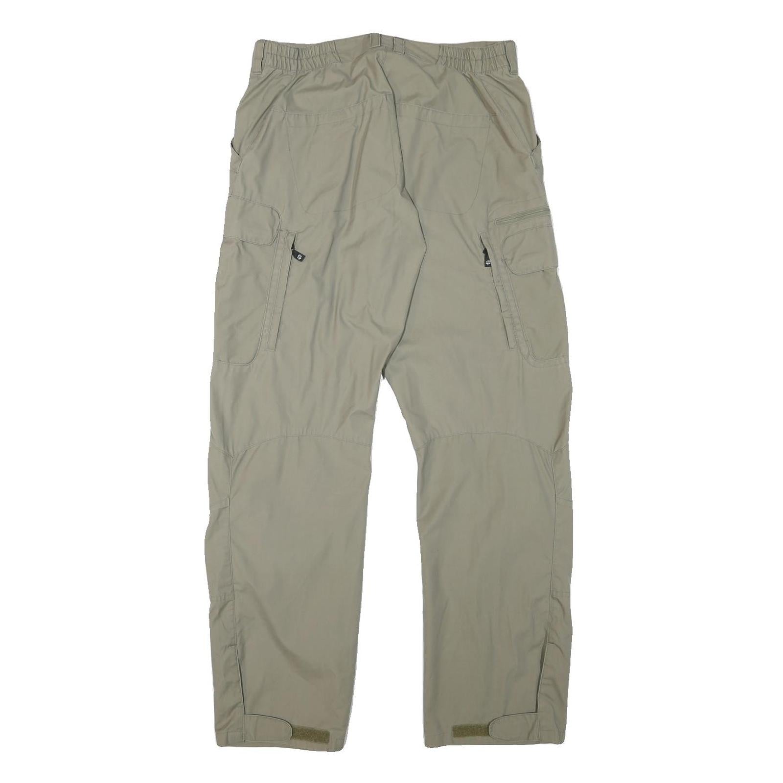 JACK WOLFSKIN Womens Regular Beige Outdoor Cargo Trousers W30 L31 Polyester
