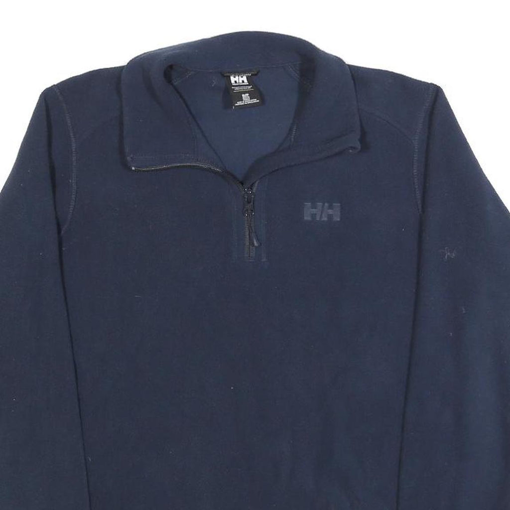 HELLY HANSEN Mens Navy Plain Pullover Jumper Half Zip S Outdoor Casual