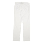 CALVIN KLEIN Mens Cotton White Slim Tapered Trousers W30 L31 Smart Casual