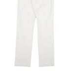 CALVIN KLEIN Mens Cotton White Slim Tapered Trousers W30 L31 Smart Casual