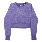 EVERLAST Womens Purple Sports Top Long Sleeve Crew Neck UK 10 Lightweight