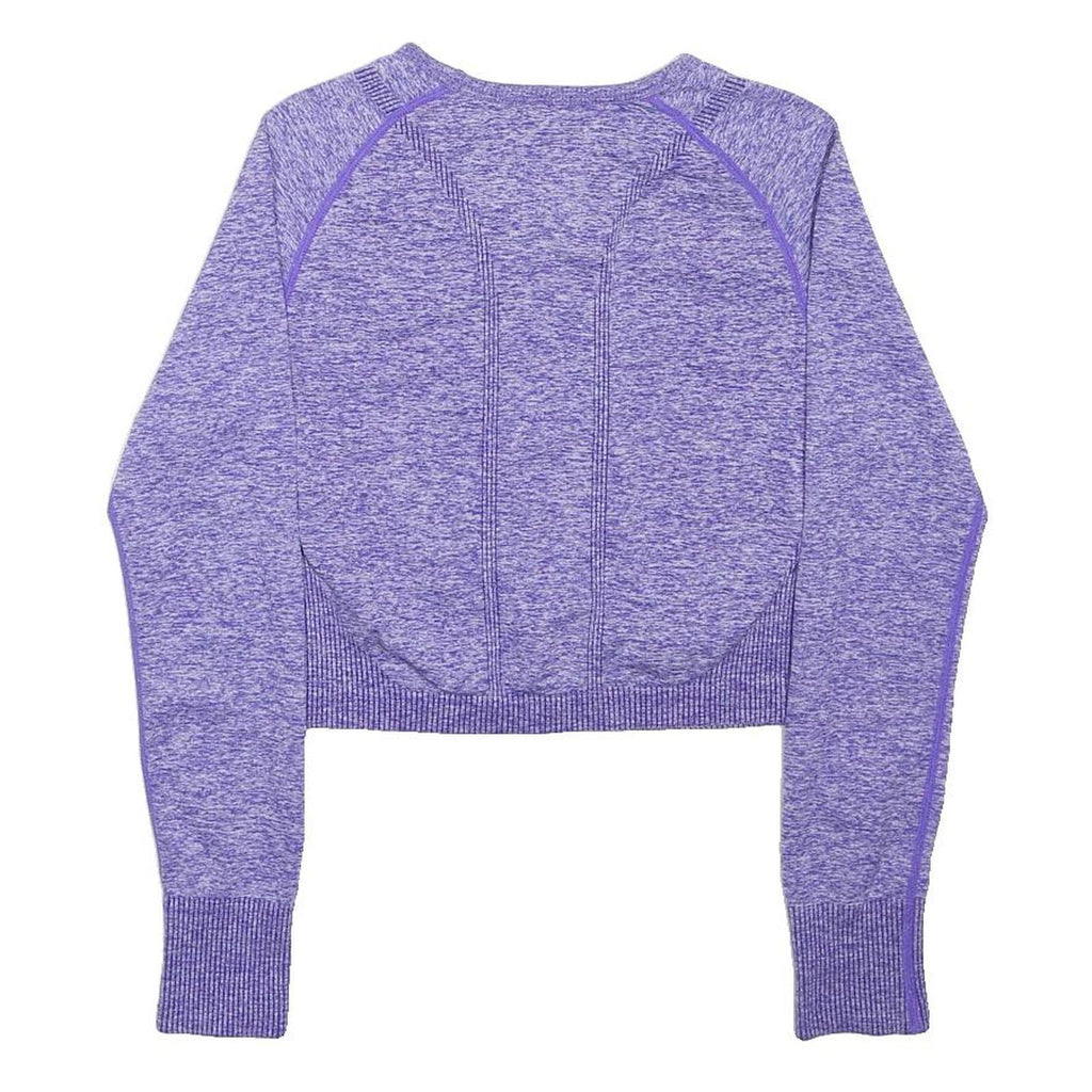 EVERLAST Womens Purple Sports Top Long Sleeve Crew Neck UK 10 Lightweight