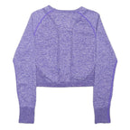 EVERLAST Womens Purple Sports Top Long Sleeve Crew Neck UK 10 Lightweight