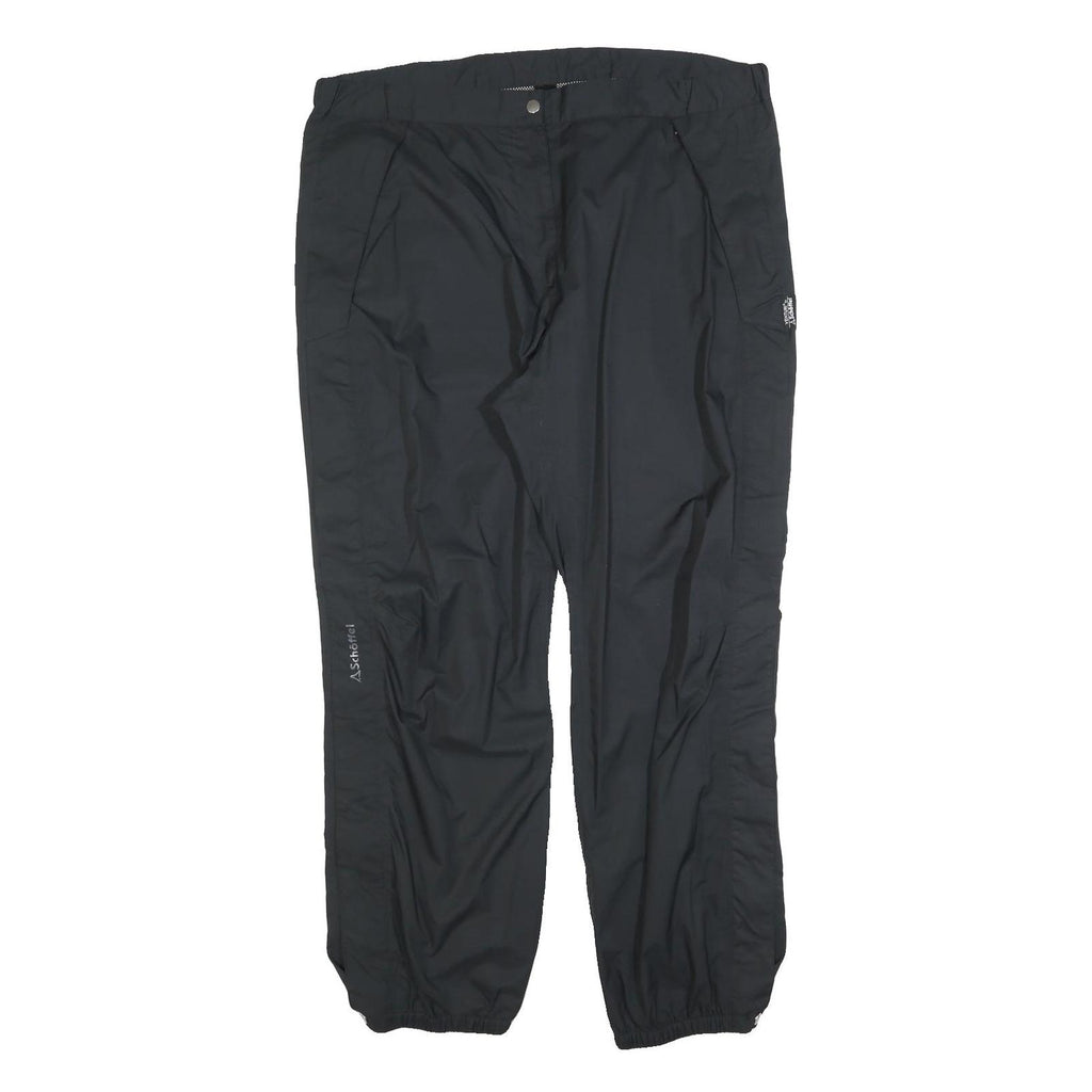 SCHOFFEL Womens Polyester Blend Black Regular Leg Trousers W40 L30 Outdoor Zip