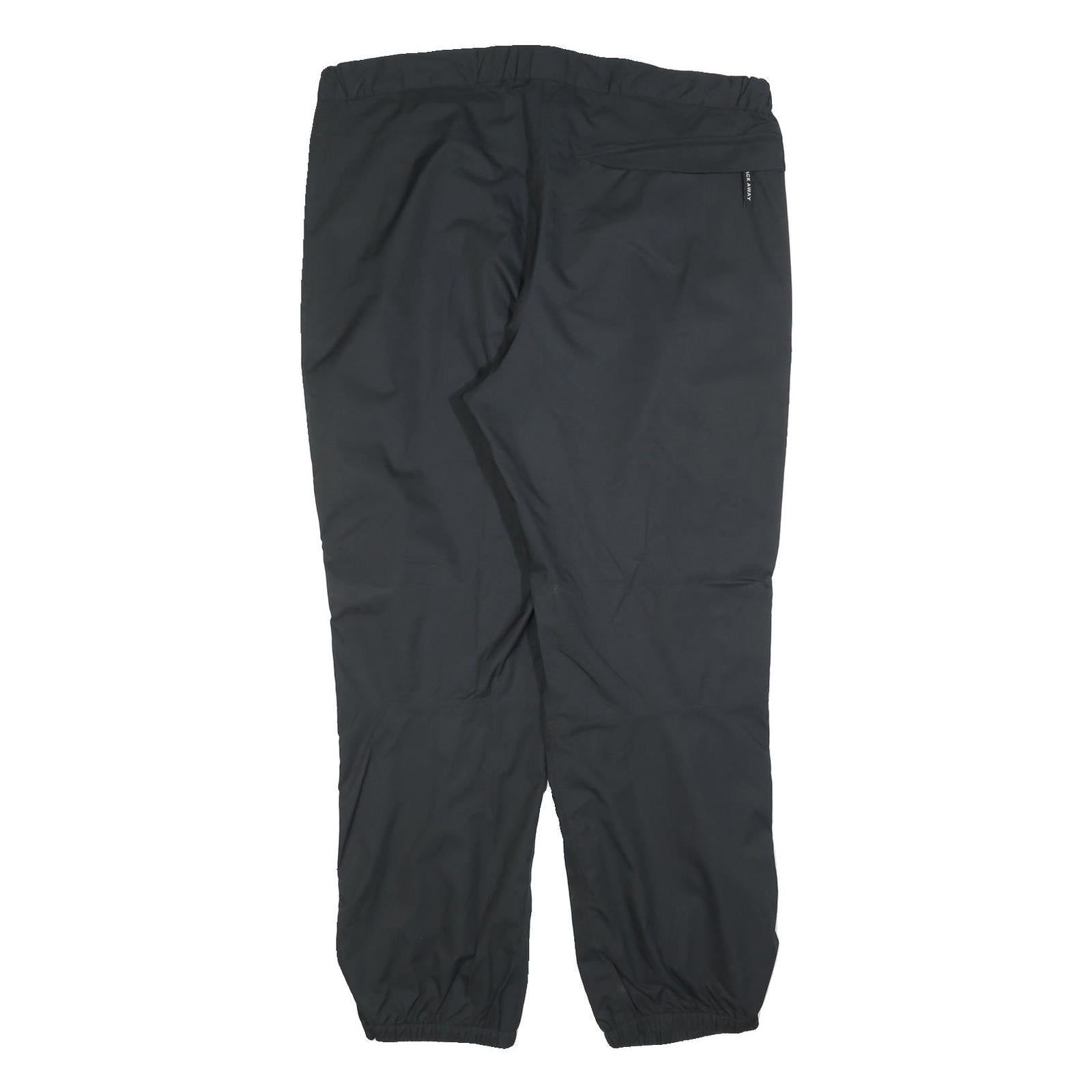 SCHOFFEL Womens Polyester Blend Black Regular Leg Trousers W40 L30 Outdoor Zip