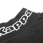KAPPA Mens Black Short Sleeve Plain 3XL Cotton Polo Shirt Classic Fit