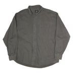 J.RIGGINGS Mens Grey Cotton Shirt M Casual Button Front Workwear
