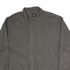 J.RIGGINGS Mens Grey Cotton Shirt M Casual Button Front Workwear