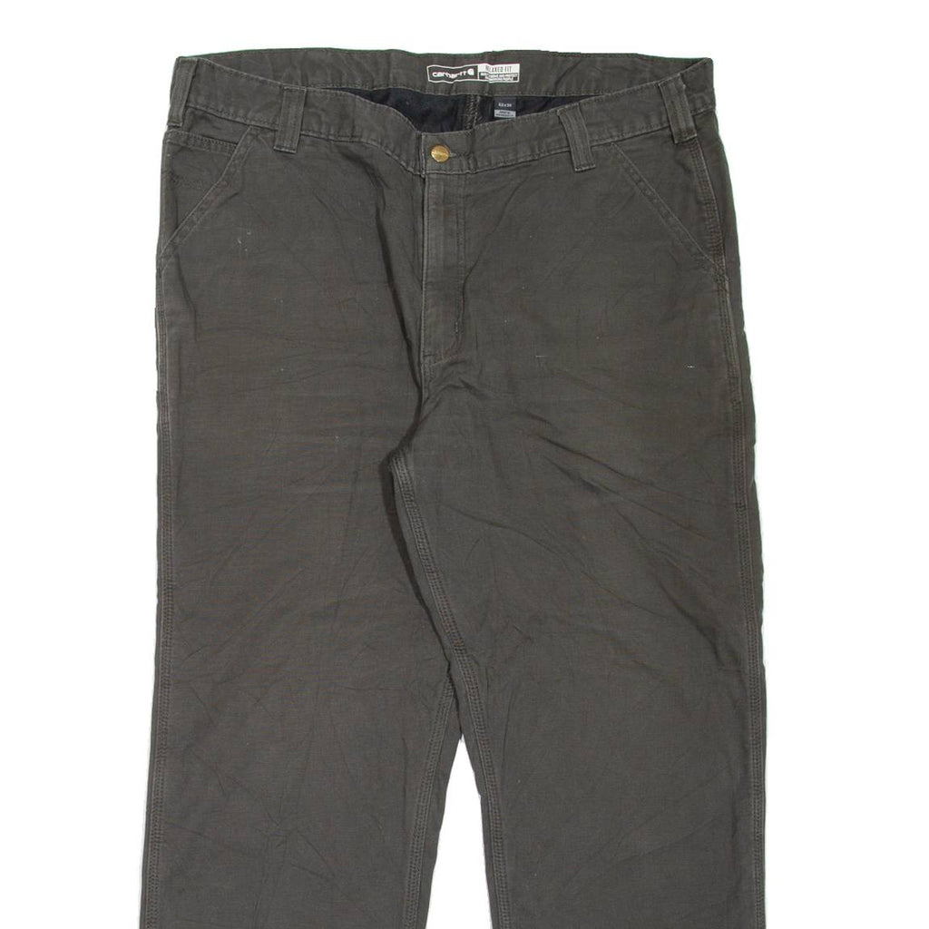CARHARTT Lined Workwear Mens Jeans Grey Relaxed Tapered W40 L30
