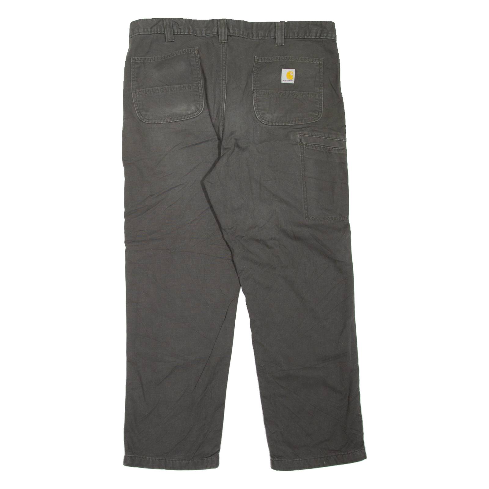 CARHARTT Lined Workwear Mens Jeans Grey Relaxed Tapered W40 L30