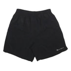 CHAMPION Mens Black Nylon Casual Shorts L W28 Lightweight Sportswear