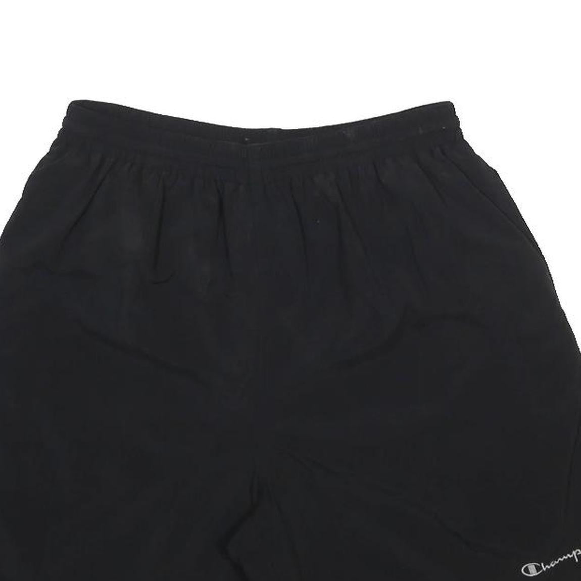 CHAMPION Mens Black Nylon Casual Shorts L W28 Lightweight Sportswear