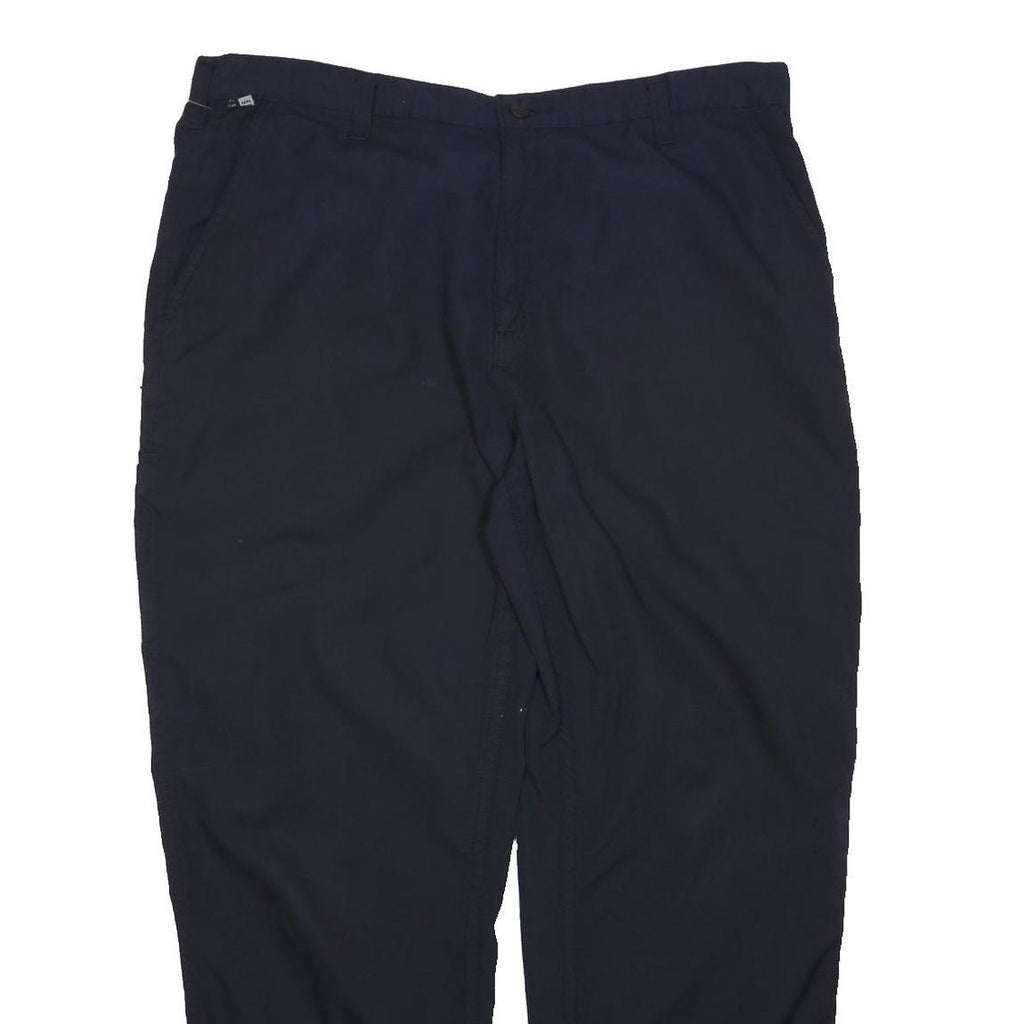 CARHARTT Mens Cotton Blend Navy Regular Fit Straight Leg Trousers W38 L30
