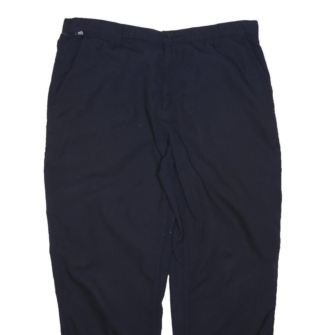 CARHARTT Mens Cotton Blend Navy Regular Fit Straight Leg Trousers W38 L30