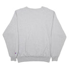 CHAMPION Mens Grey Pittsburgh Panthers Crew Neck L Cotton Blend Sweatshirt