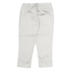 AQUASCUTUM Womens Cotton Blend White Regular Straight Trousers W28 L13 Smart