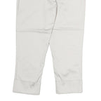 AQUASCUTUM Womens Cotton Blend White Regular Straight Trousers W28 L13 Smart
