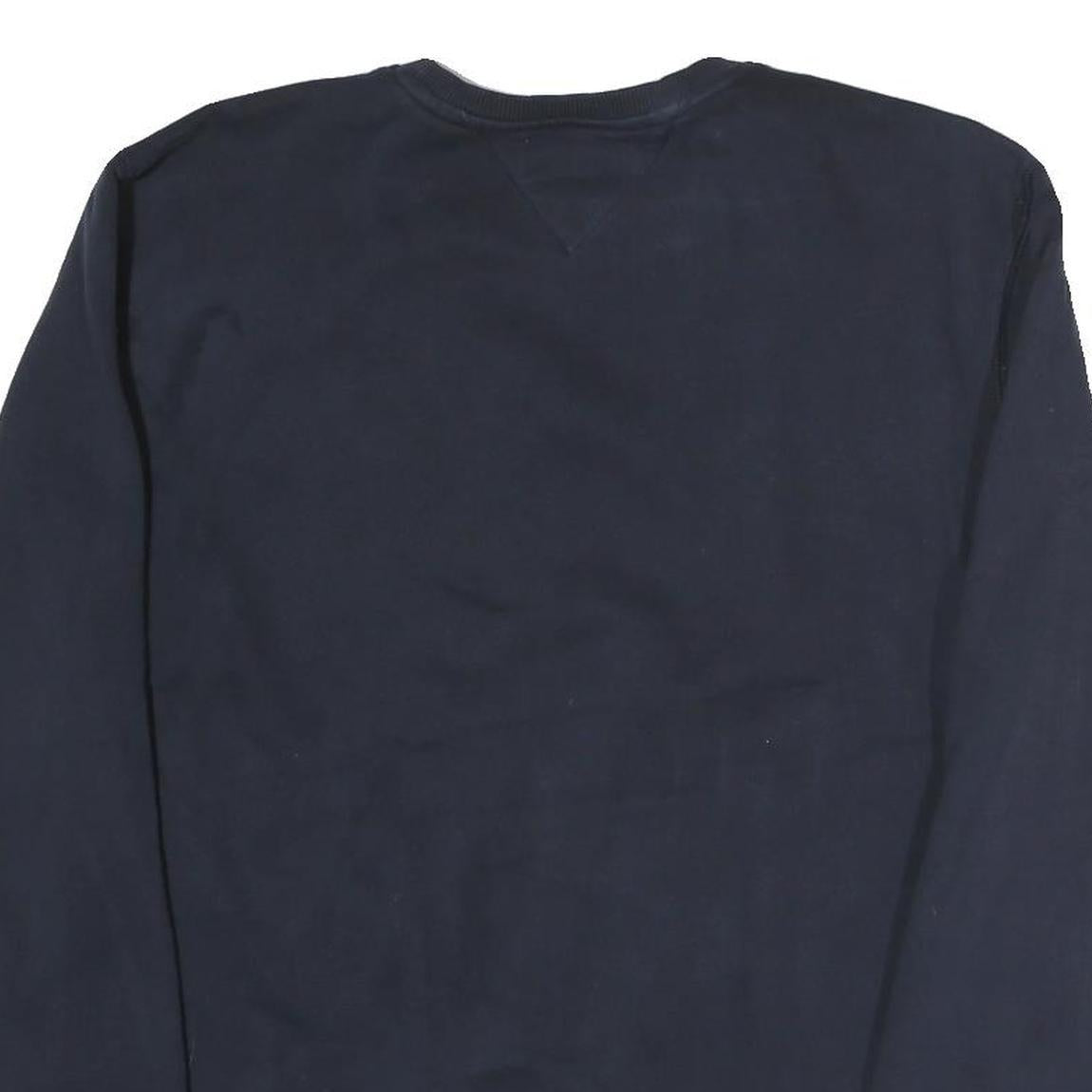 TOMMY HILFIGER Womens Navy Blue Crew Neck L Sweatshirt Cotton Pullover