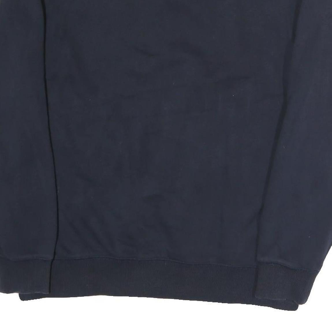 TOMMY HILFIGER Womens Navy Blue Crew Neck L Sweatshirt Cotton Pullover