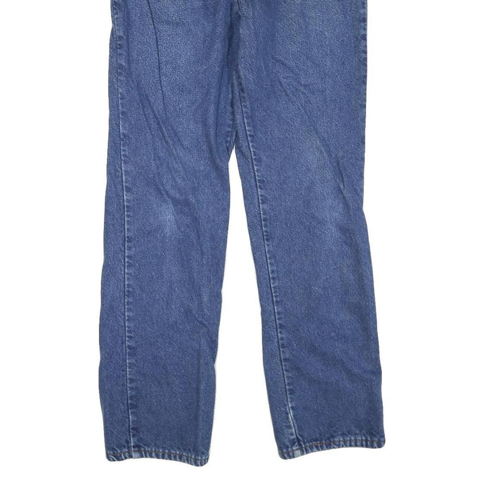 DICKIES Mens Regular Fit Straight Leg Denim Medium Blue W30 L32 Cotton Blend Zip