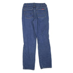 DICKIES Mens Regular Fit Straight Leg Denim Medium Blue W30 L32 Cotton Blend Zip