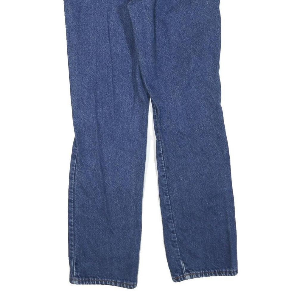 DICKIES Mens Regular Fit Straight Leg Denim Medium Blue W30 L32 Cotton Blend Zip