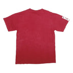 CHAMPION Mens Red Indiana Soccer T-Shirt L Short Sleeve Crew Neck Cotton Casual