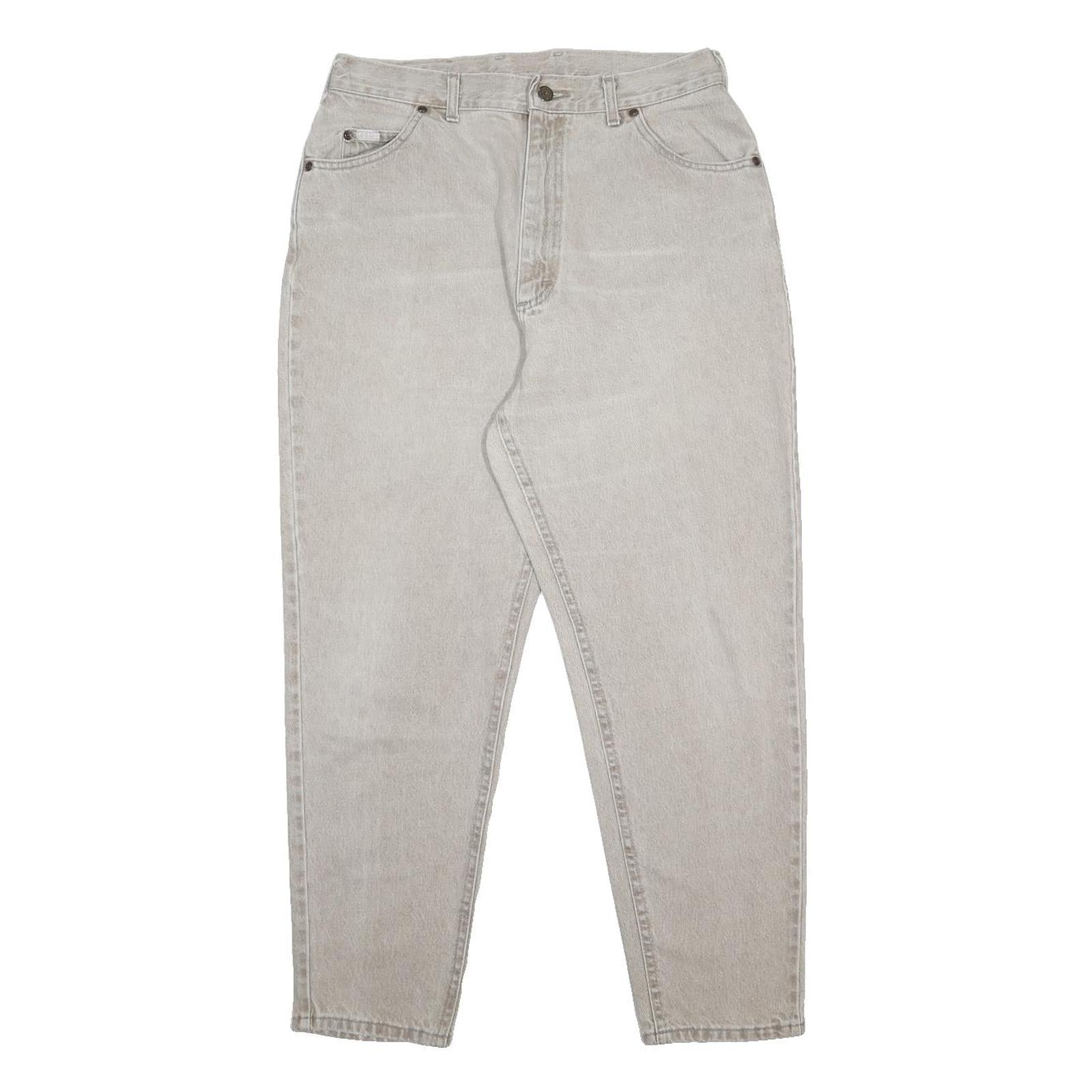 LEE Womens Jeans Relaxed Tapered Denim Light W30 L27 Casual Cotton Zip