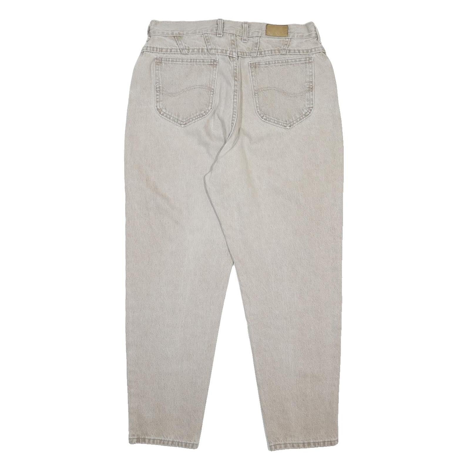 LEE Womens Jeans Relaxed Tapered Denim Light W30 L27 Casual Cotton Zip