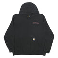 CARHARTT Mens Black Lagunitas Pullover 2XL Cotton Blend Hoodie Printed Logo