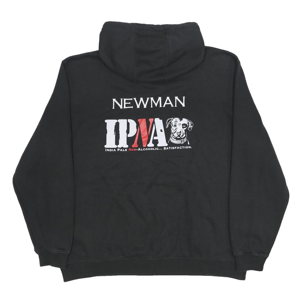 CARHARTT Mens Black Lagunitas Pullover 2XL Cotton Blend Hoodie Printed Logo