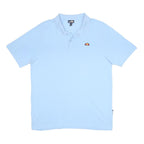 ELLESSE Mens Blue Polo Shirt XL Short Sleeve Cotton Basic Sport Casual