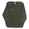 Mens Green Cotton Blend Crew Neck Military Style Sweatshirt M Durable Fit
