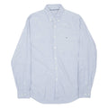 TOMMY HILFIGER Mens Plain Shirt Blue Long Sleeve S