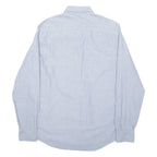 TOMMY HILFIGER Mens Plain Shirt Blue Long Sleeve S