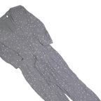 MINT VELVET Womens Grey Playsuit Star Print Long Sleeve UK 10 Polyester Blend