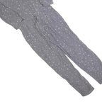 MINT VELVET Womens Grey Playsuit Star Print Long Sleeve UK 10 Polyester Blend