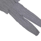 MINT VELVET Womens Grey Playsuit Star Print Long Sleeve UK 10 Polyester Blend