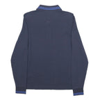 LOTTO Mens Navy Blue Polo Shirt Long Sleeve S Cotton Casual Sport