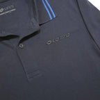 LOTTO Mens Navy Blue Polo Shirt Long Sleeve S Cotton Casual Sport