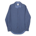 CALVIN KLEIN Mens Blue Plain Shirt S Classic Long Sleeve Button Fastening