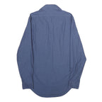 CALVIN KLEIN Mens Blue Plain Shirt S Classic Long Sleeve Button Fastening