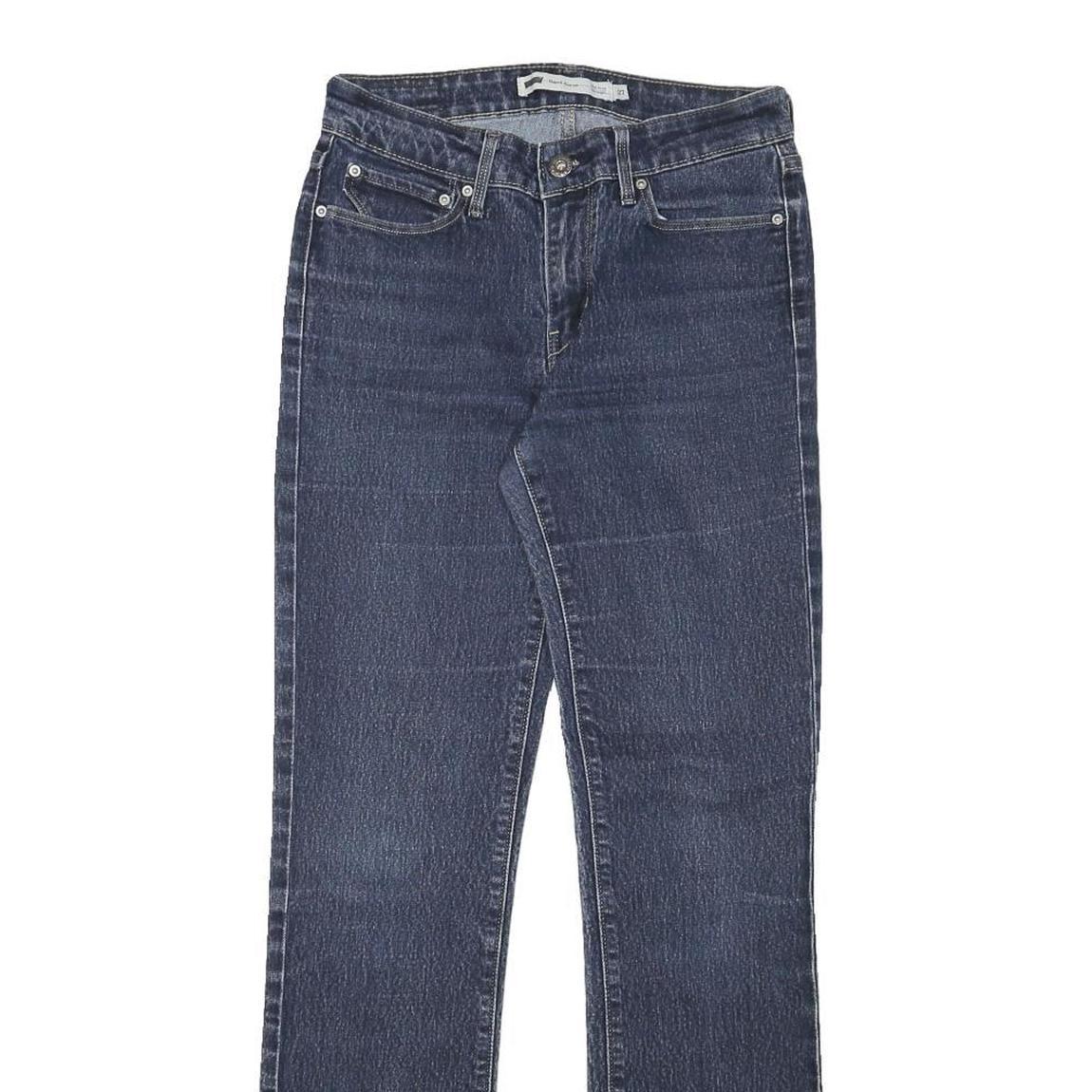 LEVI'S Womens Regular Fit Denim Jeans Dark Blue W27 L30 Classic Cotton Blend Zip