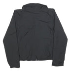 REEBOK Womens Black Zip Jacket S Polyester Blend Plain Lightweight Activewear