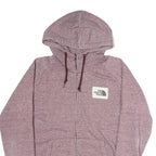 THE NORTH FACE Womens Pink Full Zip Hoodie M Cotton Blend Casual Outdoor Wear