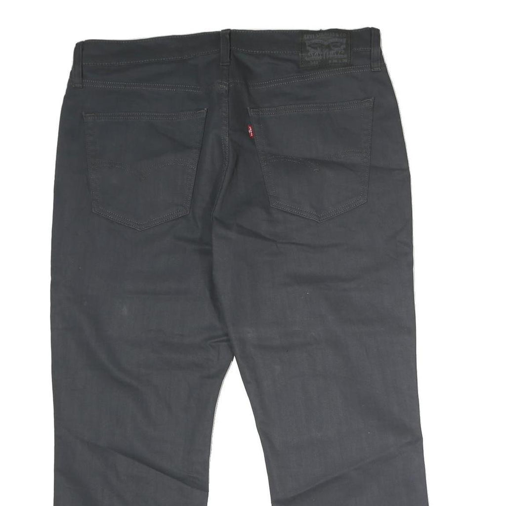 LEVI'S 541 Mens Jeans Black Regular Straight Denim W36 L27 Cotton Blend Zip