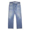 LEVI'S 501 Mens Jeans Blue Regular Straight Denim Medium W36 L34 Classic Fit